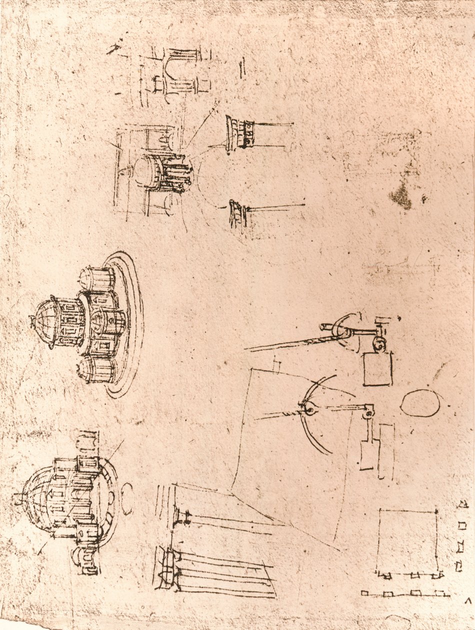 सनकी वास्तुकला का चित्र, c1472-c1519 1883 द्वारा लियोनार्डो दा विंची