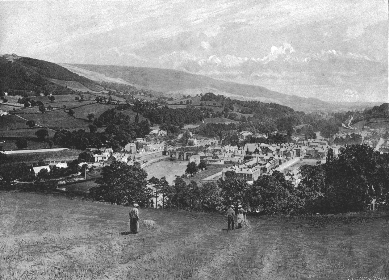 ललंगोलेन और क्रो कैसल, c1900 द्वारा लेट्ससम एंड संस