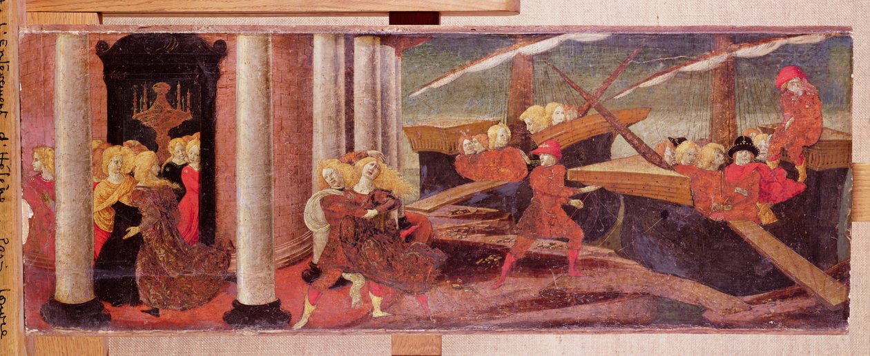 हेलेन का अपहरण, c.1470 द्वारा लिबरल्स दा वेरोना