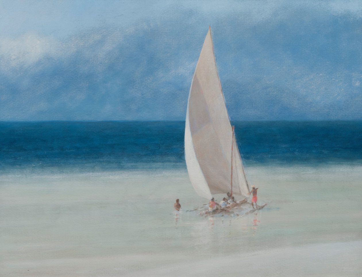 मछुआरे, किल्फी, 2012 (कैनवास पर एक्रिलिक) द्वारा लिंकन सेलिगमैन