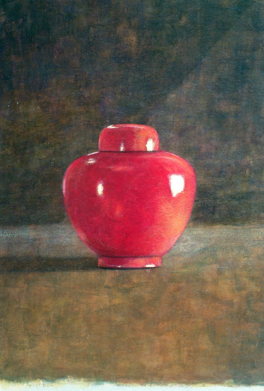 रेड जार, 1996 (कागज पर एक्रिलिक) द्वारा लिंकन सेलिगमैन