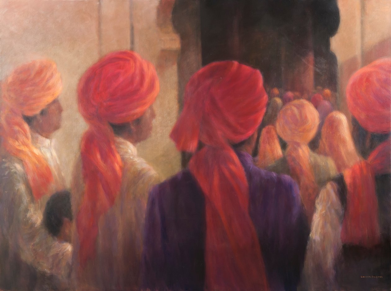 टेम्पल स्टेप्स, 2012 (कैनवास पर एक्रिलिक) द्वारा लिंकन सेलिगमैन