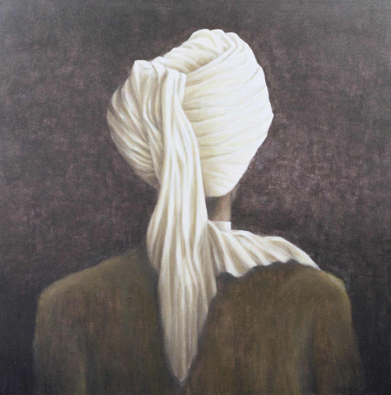 सफेद पगड़ी, 2005 (कैनवास पर एक्रिलिक) द्वारा लिंकन सेलिगमैन