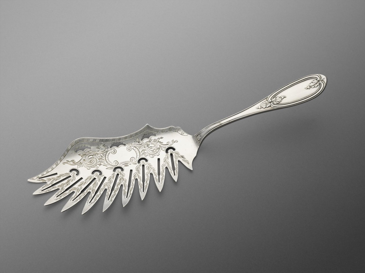 मैकरोनी चाकू, सी। 1857-1865 (रजत) द्वारा लिंकन और फॉस हैडॉक