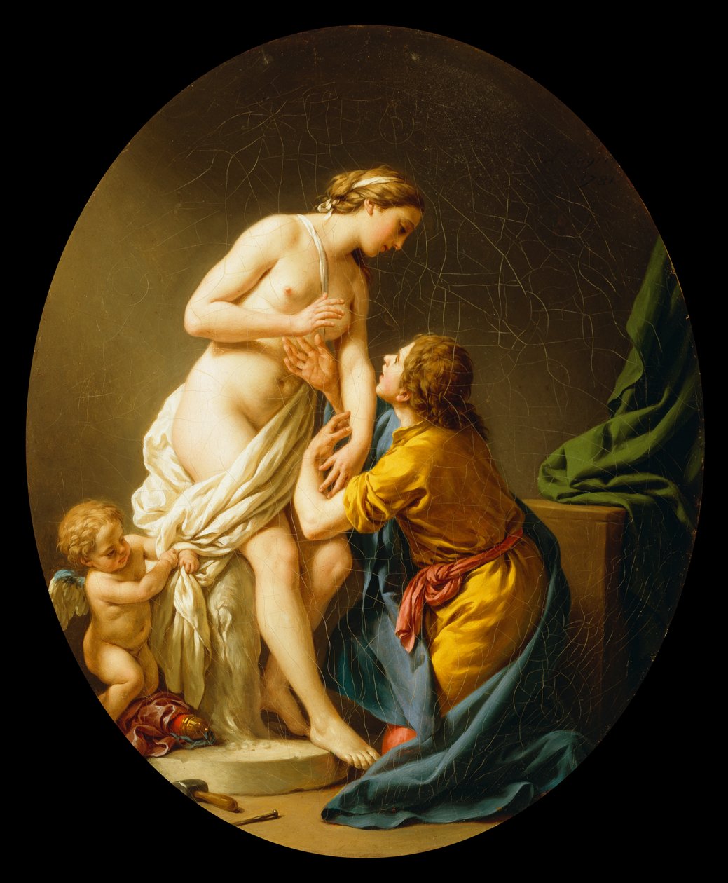 Pygmalion and Galatea, 1781 द्वारा लुई जीन फ्रांस्वा लाग्रेनी