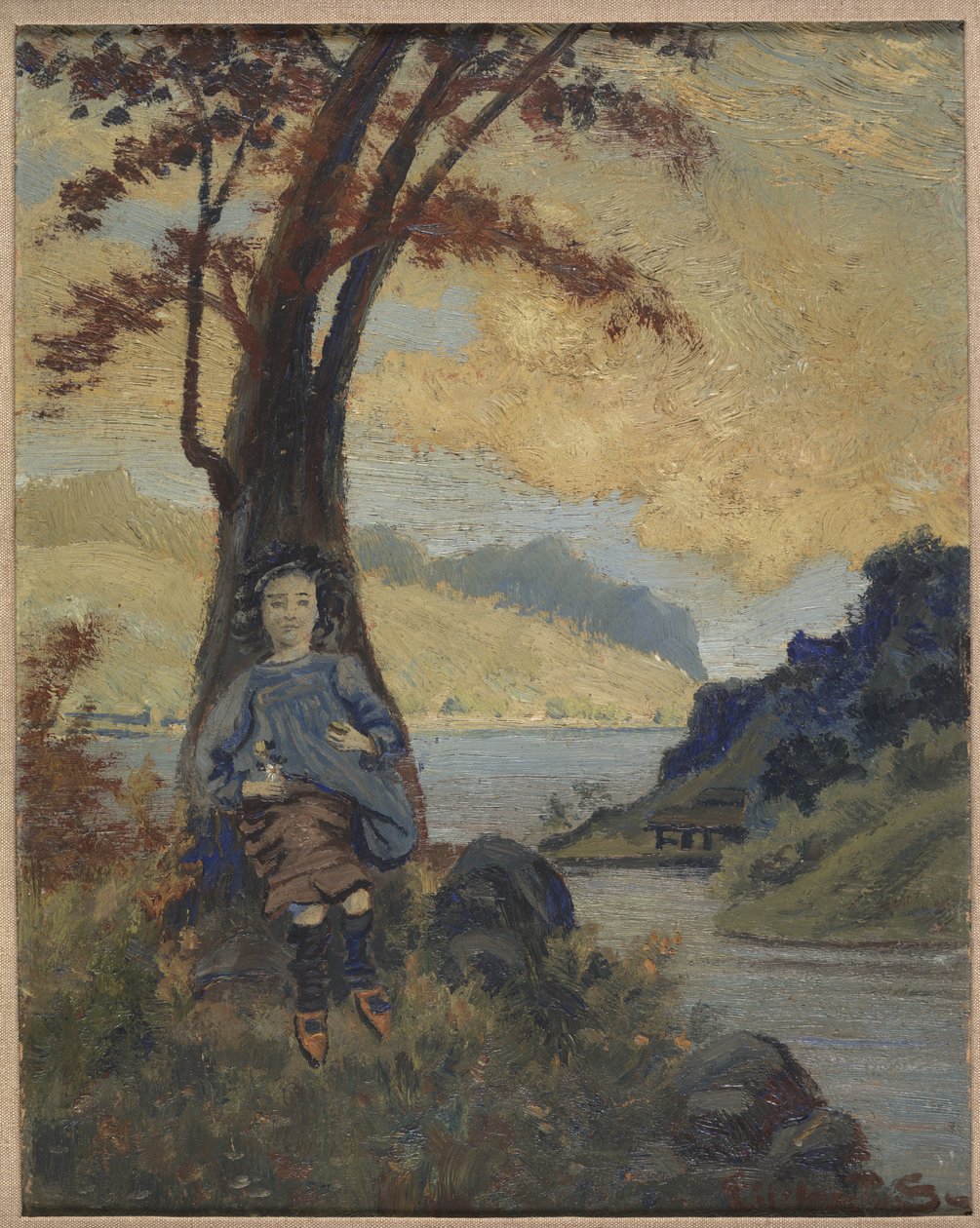 इतालवी लड़की, c.1913 द्वारा लुई मिशेल एल्सहेमियस