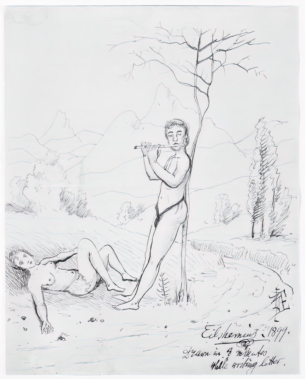 देहाती, 1899. द्वारा लुई मिशेल एल्सहेमियस