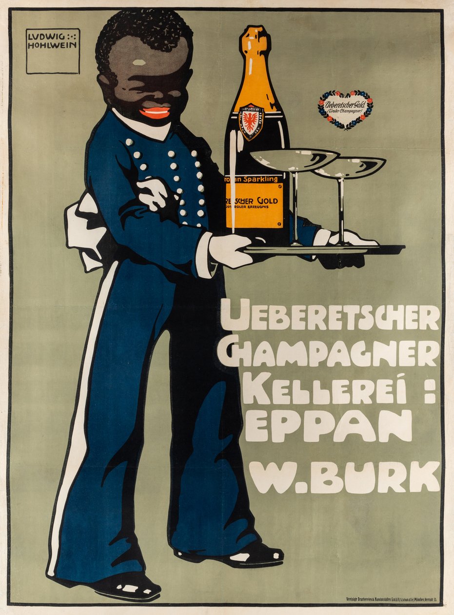 Ueberetscher शैम्पेन वाइनरी, सी। 1909. द्वारा लुडविग होहल्विन