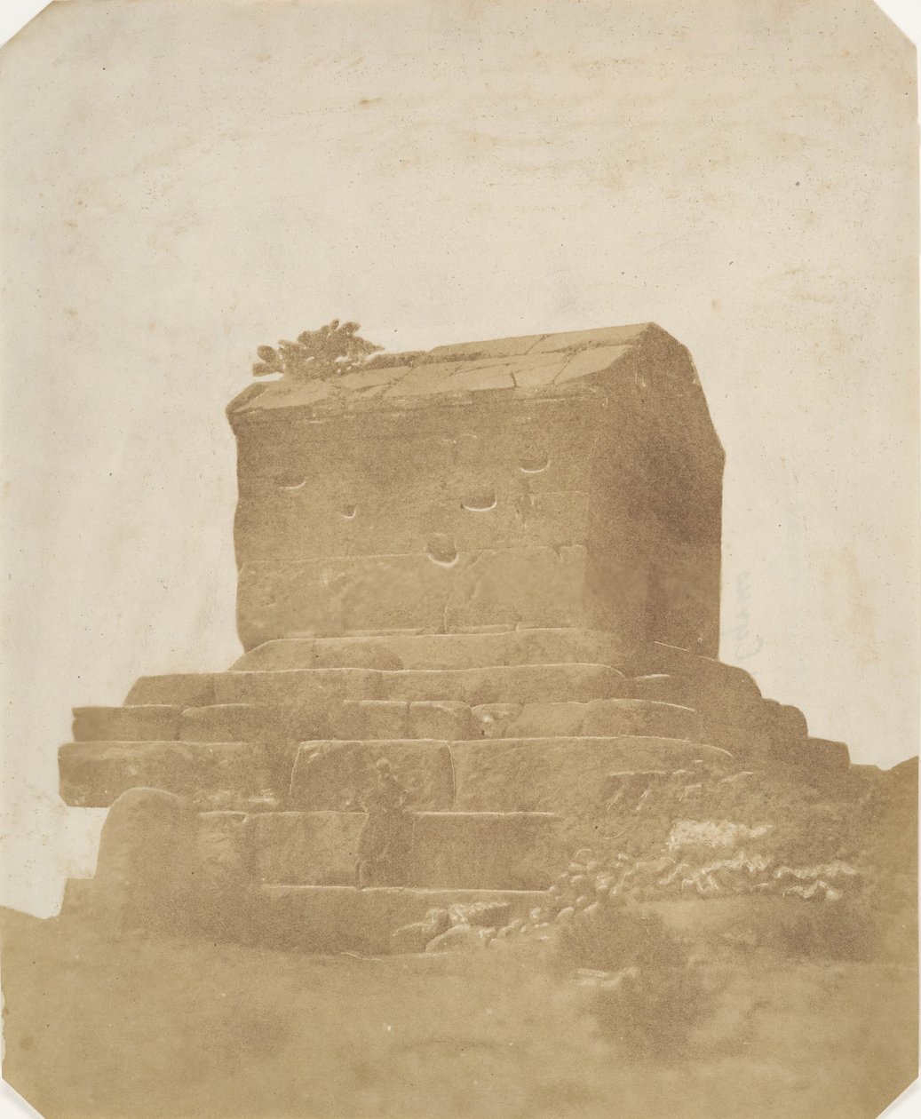 1858 में मोरगैब को साइरस का मकबरा। द्वारा लुइगी पेस