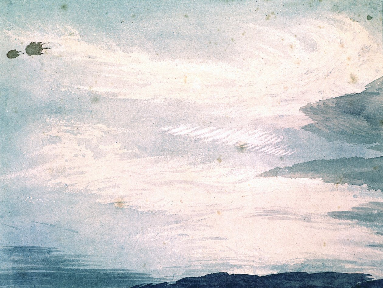 क्लाउड स्टडी, c.1808-11 (wc पेपर पर) द्वारा ल्यूक हावर्ड