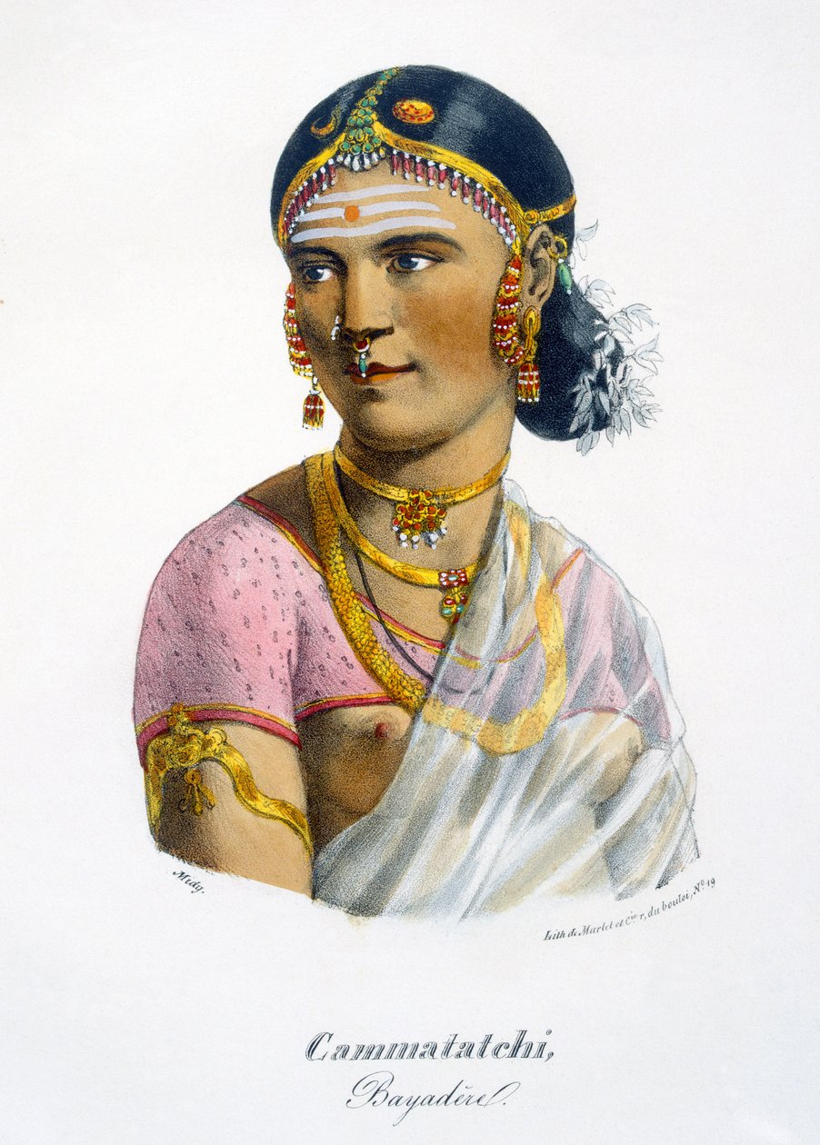 कैममात्ची, एक नर्तकी, 1827-35 द्वारा मुझे बर्नौफ