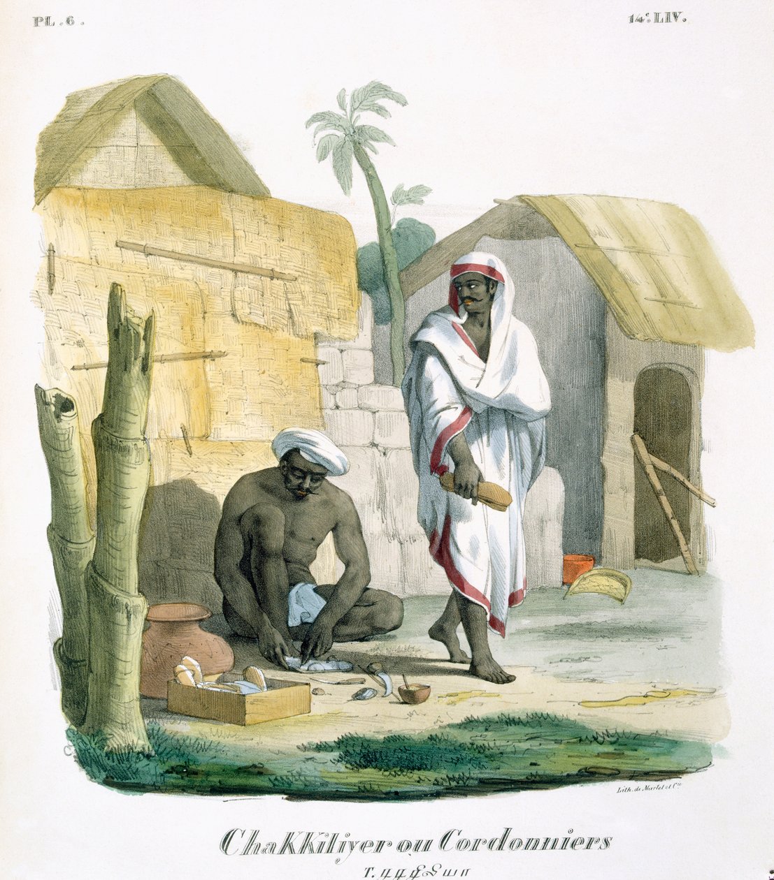 रस्सी सैंडल बनाना, 1827-35 द्वारा मुझे बर्नौफ
