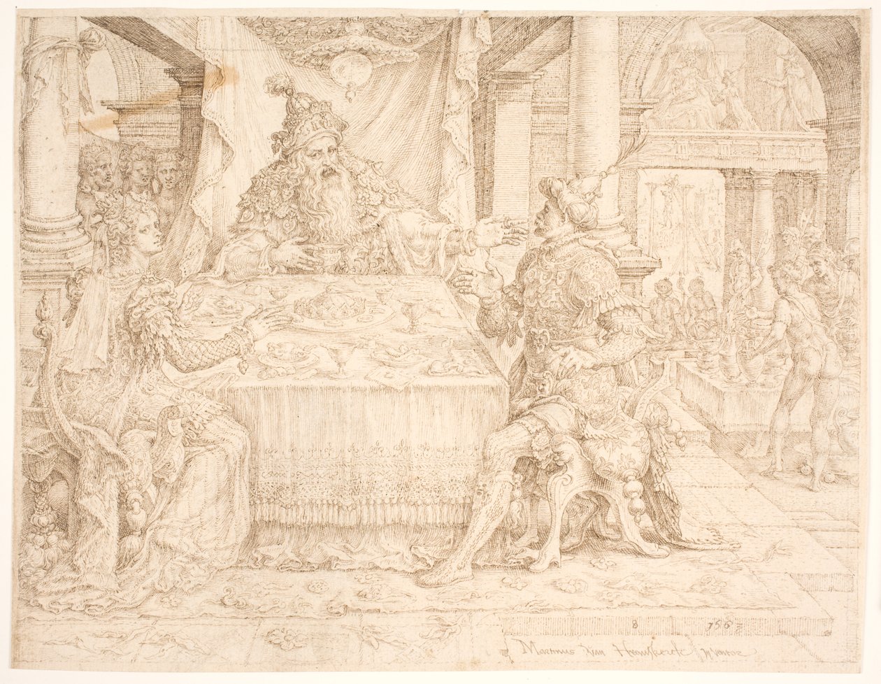 हामान का पतन द्वारा Maarten van Heemskerck