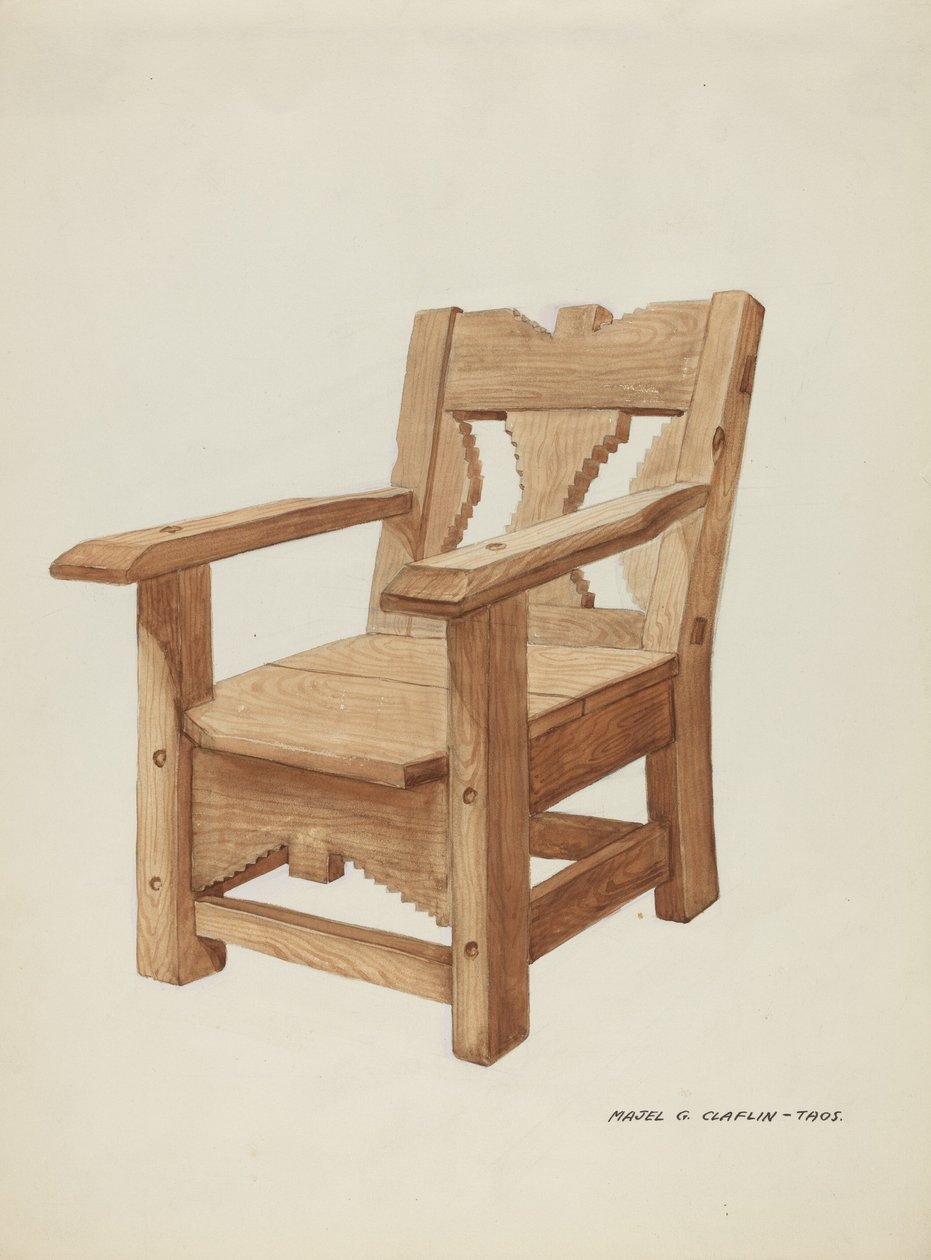 चेयर, सी. 1937. द्वारा माजेल जी. क्लाफलिन