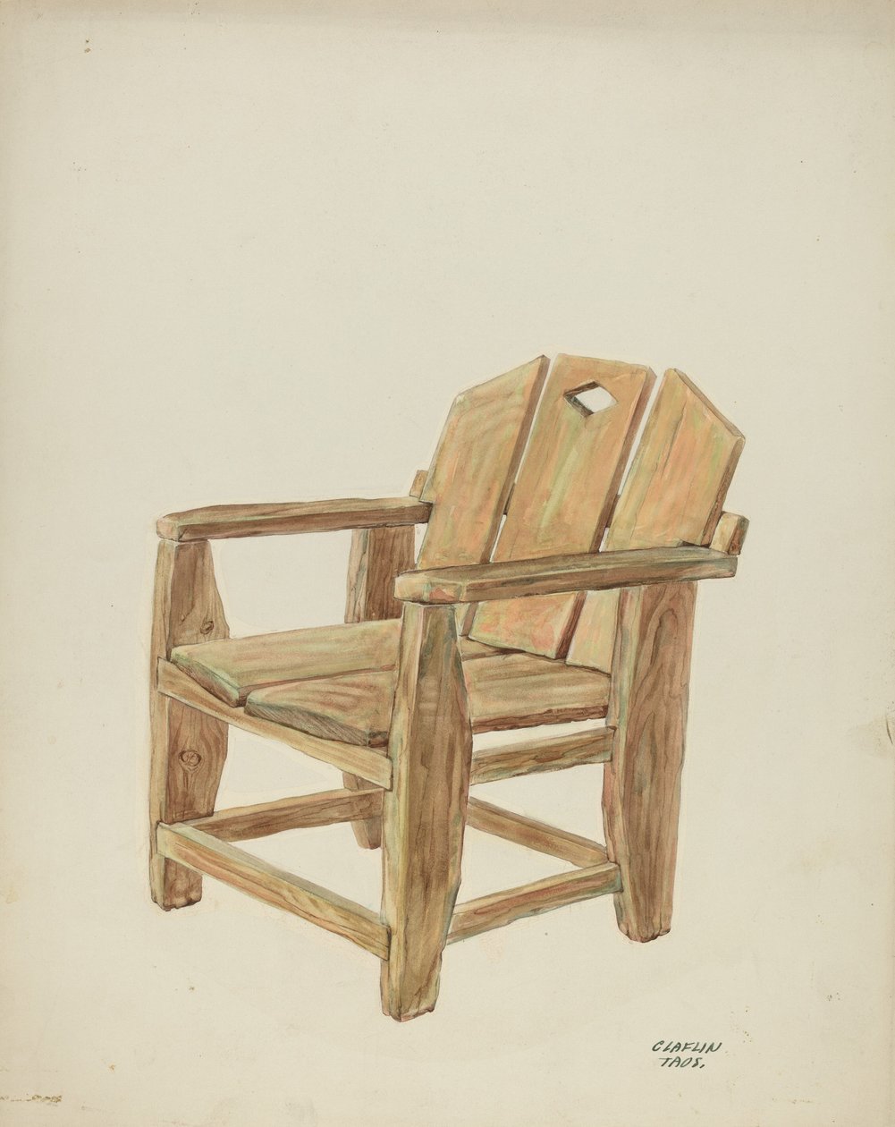 चेयर, सी. 1938. द्वारा माजेल जी. क्लाफलिन
