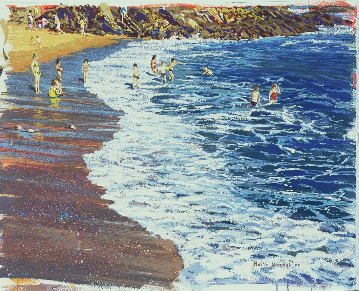 ब्रेकर्स, 2002 (wc & gouache on paper) द्वारा मार्टिन निर्णय