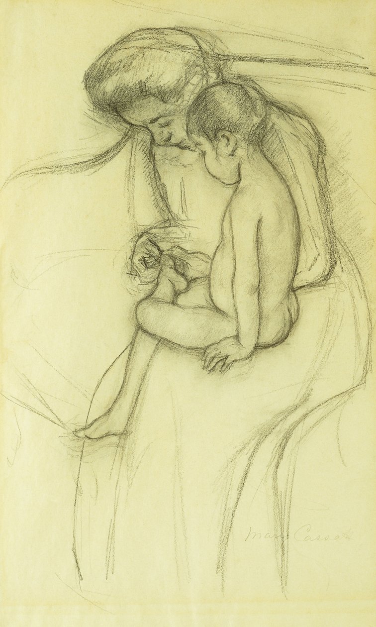 पेडीक्योर, c.1908 द्वारा मैरी कसाट