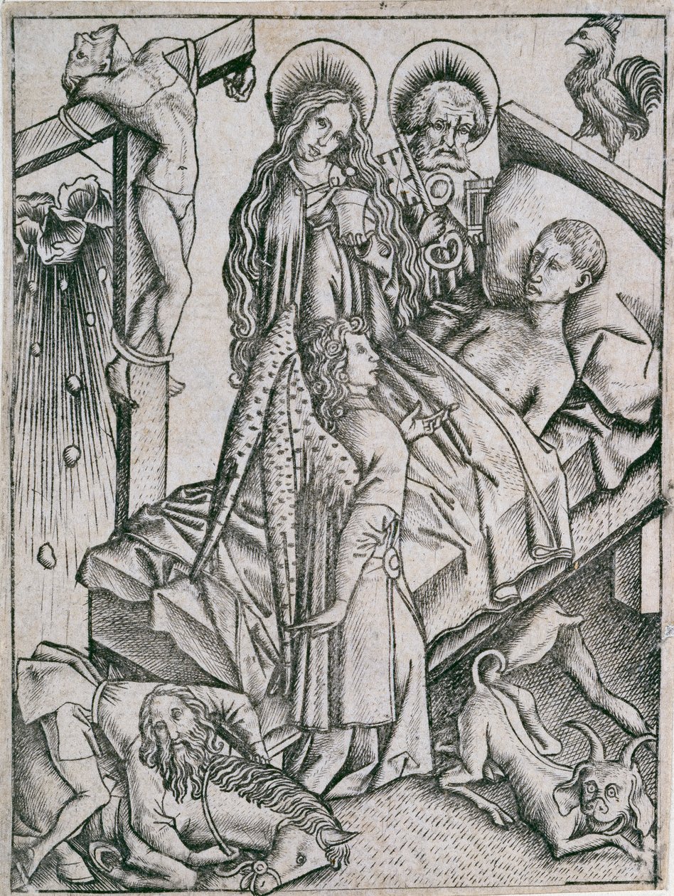 आत्मविश्वास के माध्यम से सांत्वना, c1460s। द्वारा मास्टर ES