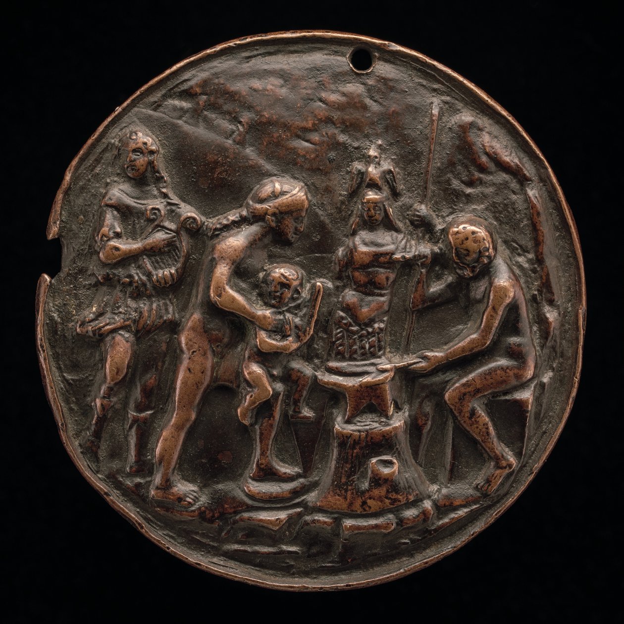 अपोलो, वीनस, मार्स और वल्कन, c.1500। द्वारा मास्टर एमसी
