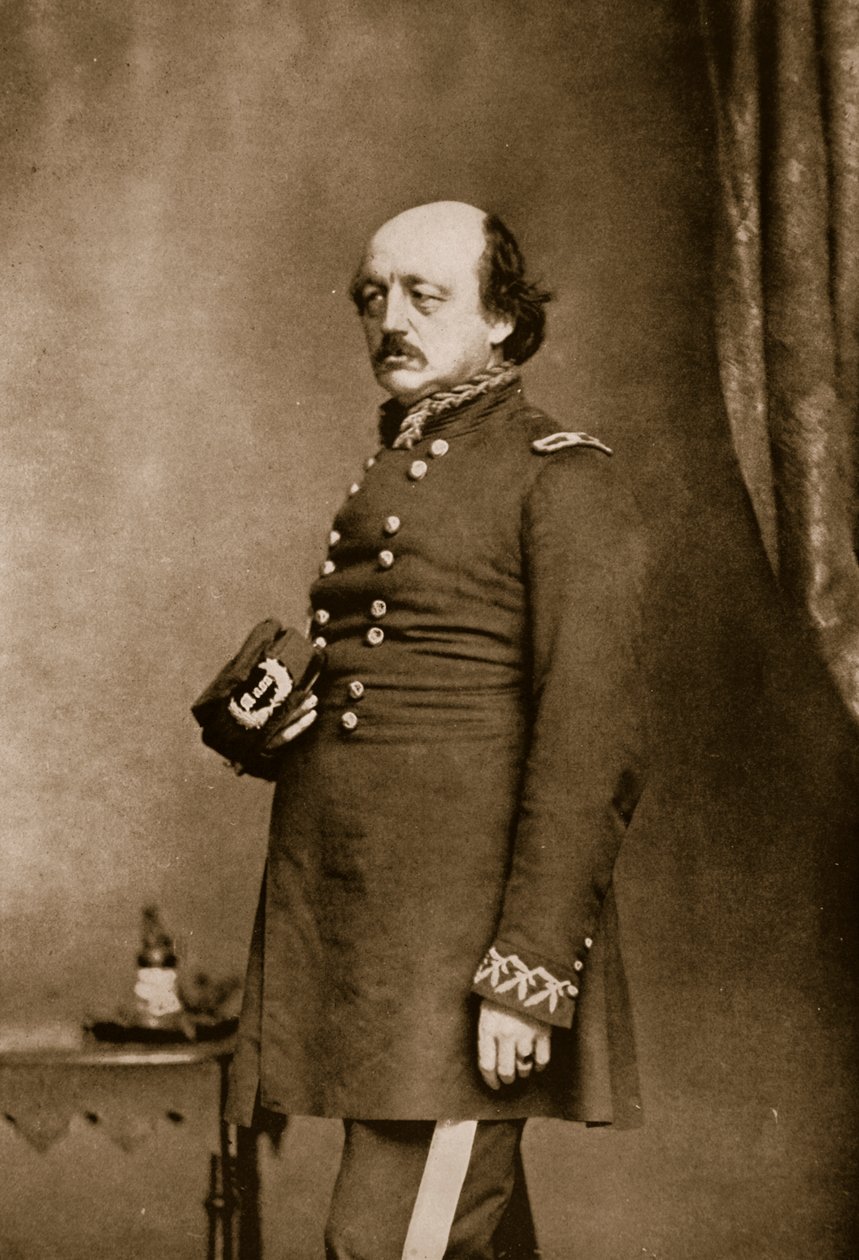 गर्नरल बेंजामिन एफ बटलर, 1861-65 (सीपिया फोटो) द्वारा मैथ्यू बी ब्रैडी