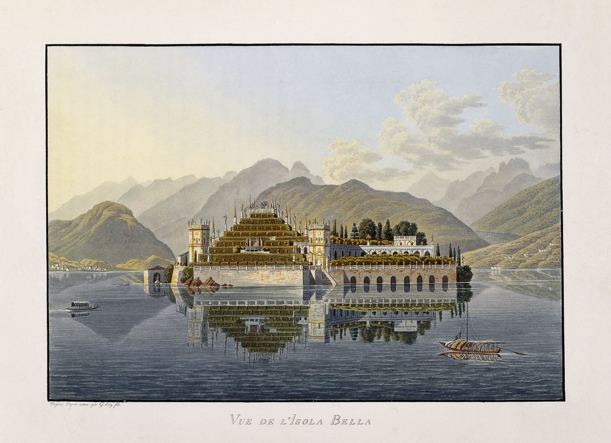 इसोला बेला का दृश्य, 1811-1819 द्वारा मैथियास गेब्रियल लॉरी