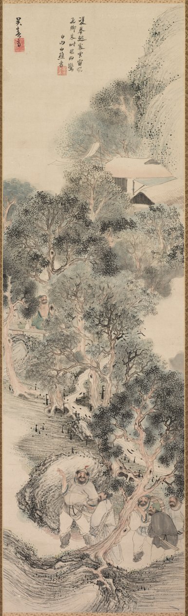 वाटर मार्जिन बैंडिट्स, देर से 1700s-1800 के दशक की शुरुआत। द्वारा मात्सुमुरा गोशुन