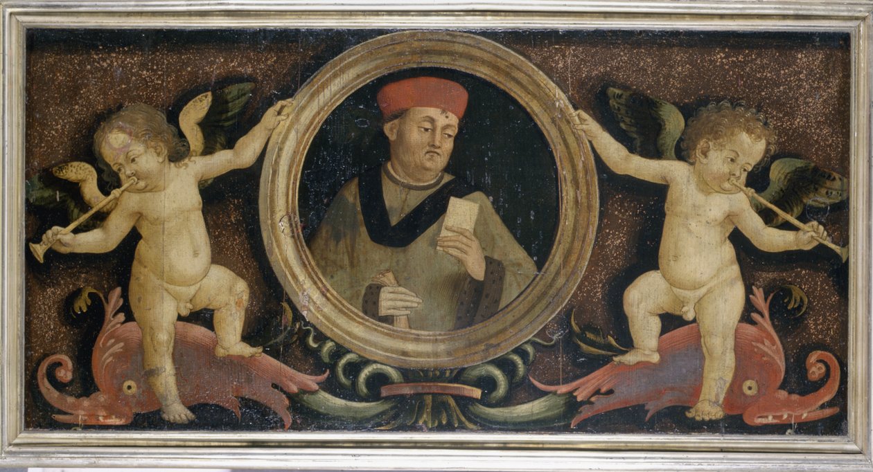 पुट्टी के साथ पुरुष चित्र, c.1510-15 (पाइन पर तापमान) द्वारा माटेओ डि गिआलिआनो डी लोरेंज़ो बालडूकी