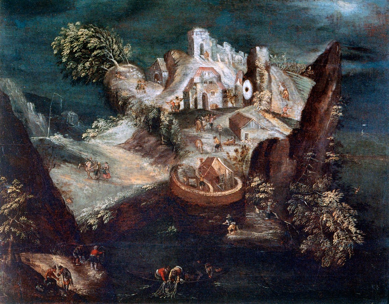 एन्थ्रोफोमॉर्फिक लैंडस्केप, c1613-1650 द्वारा मैथौस मेरियन