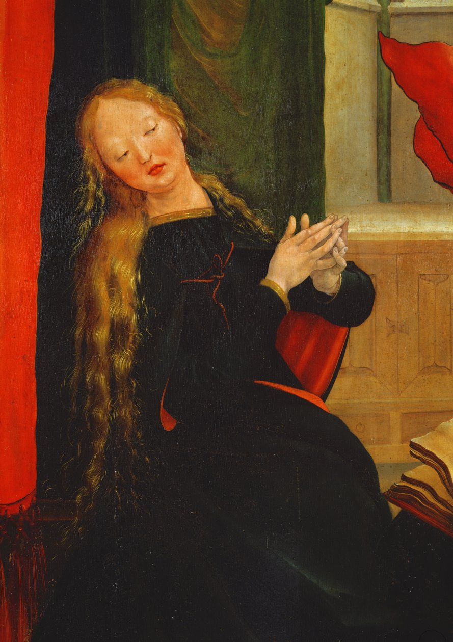 Isenheim वेदीपीठ से वर्जिन मैरी की घोषणा का विस्तार बाहरी विंग, c.1512-16, पैनल पर तेल द्वारा मथायस ग्रुनेवाल्ड