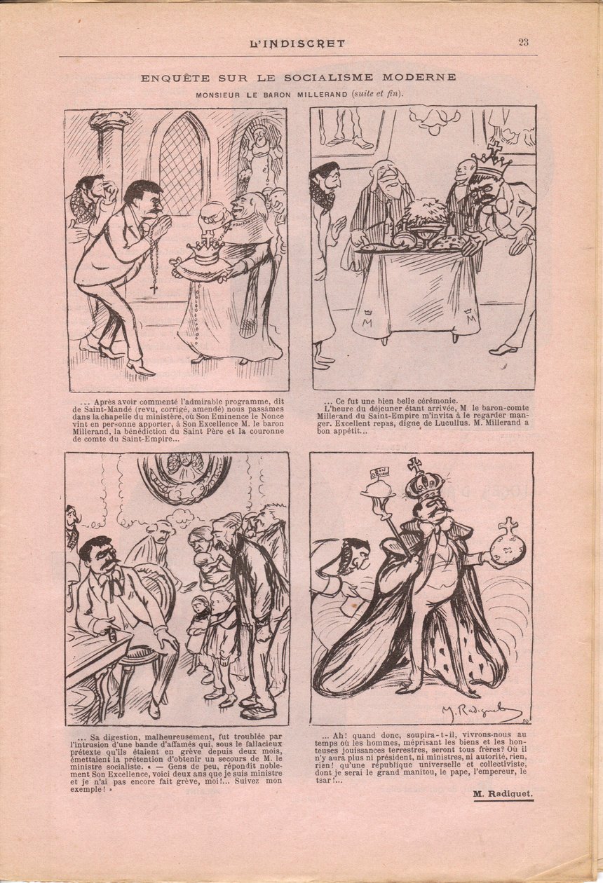 L'Indiscret, B&W . में व्यंग्य द्वारा मौरिस रेडिगेट