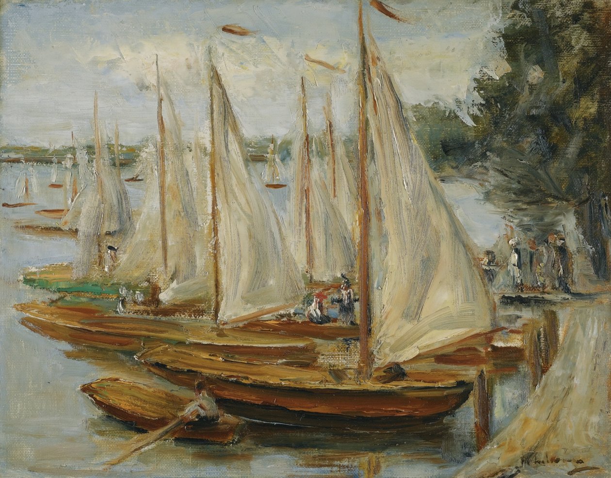 Wannsee पर सेलबोट्स द्वारा मैक्स लिबरमैन