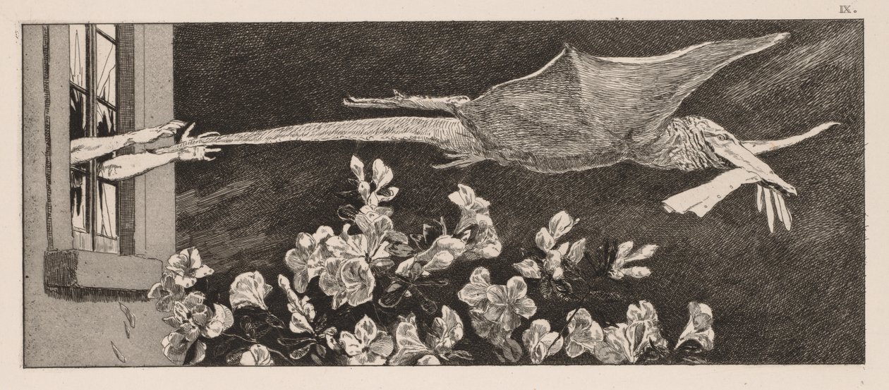 ए ग्लोव: द अपहरण, 1880। द्वारा मैक्स क्लिंगर