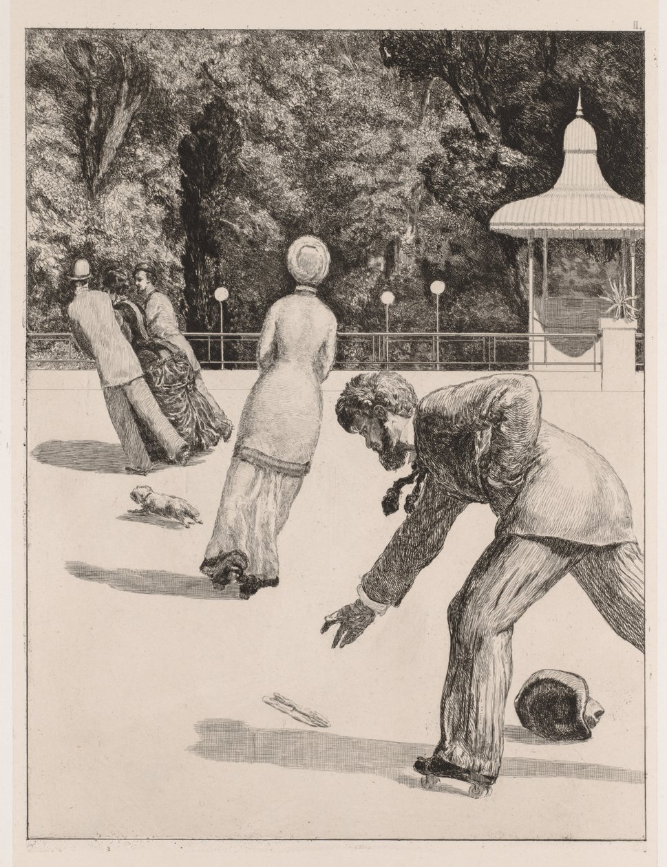 ए ग्लोव: द एक्शन, 1880। द्वारा मैक्स क्लिंगर