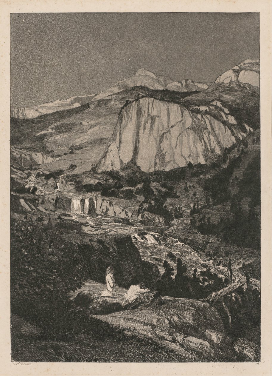 Intermezzo: मूनलाइट नाइट ओपस IV, 5, 1881। द्वारा मैक्स क्लिंगर