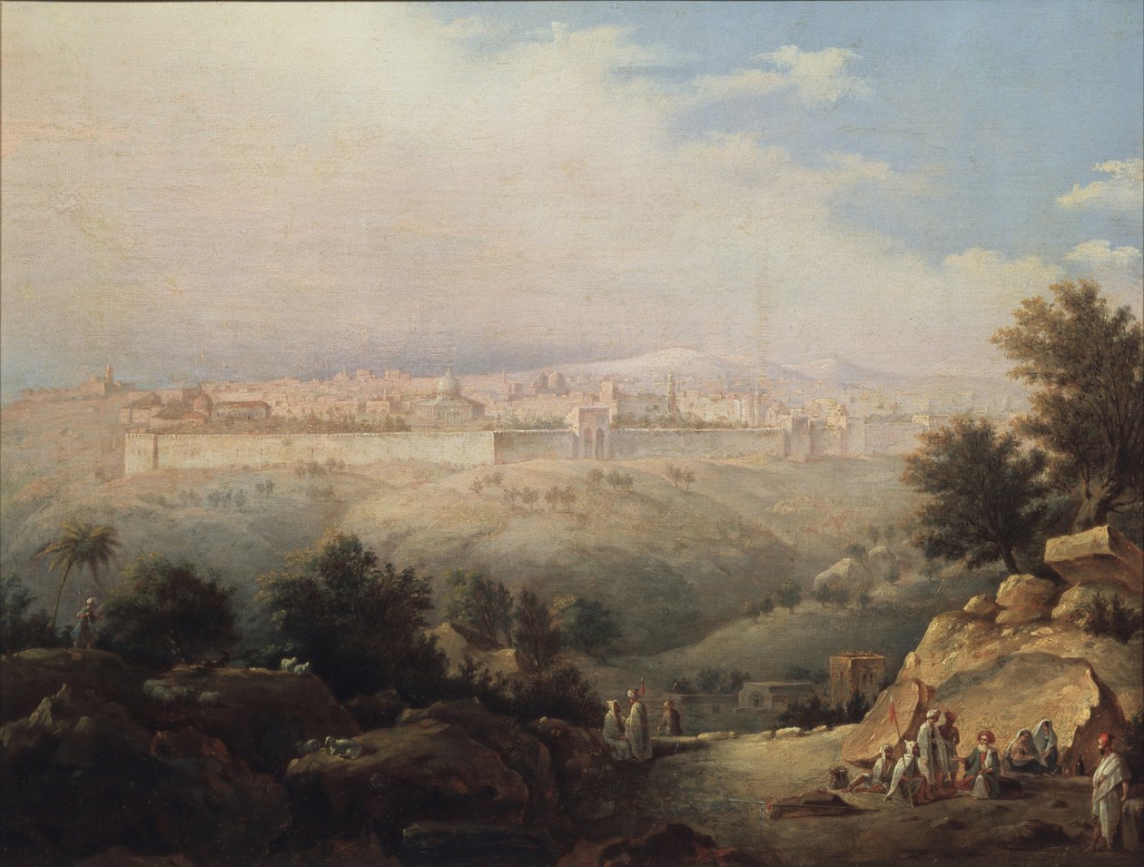 यरूशलेम का दृश्य, 1821 द्वारा मैक्सिम निकिफोरोविच वोरोबयेव