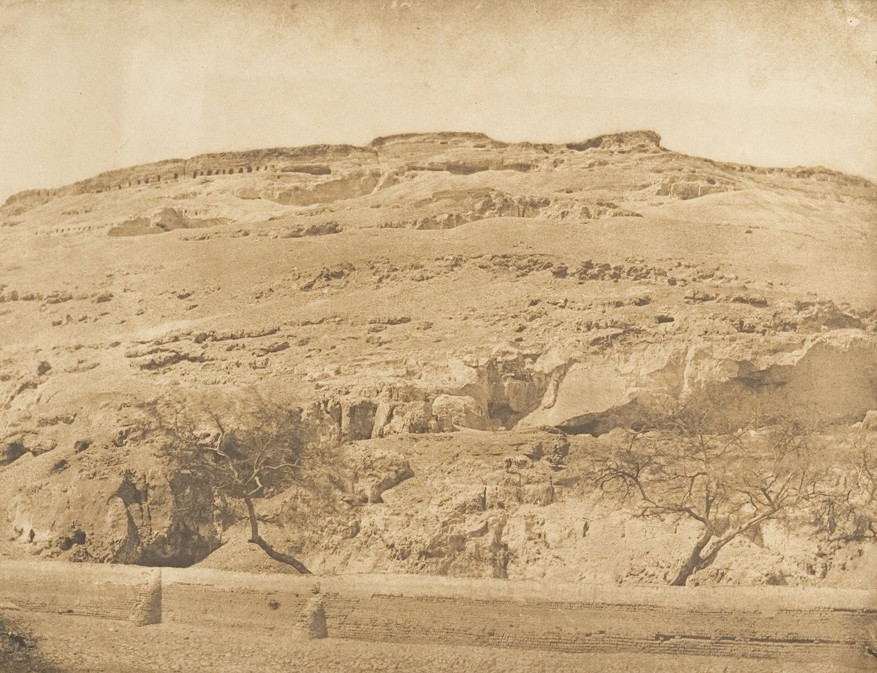 साइउट में लाइकोपोलिस का प्राचीन क़ब्रिस्तान, 1849-50। द्वारा मैक्सिम डू कैंप
