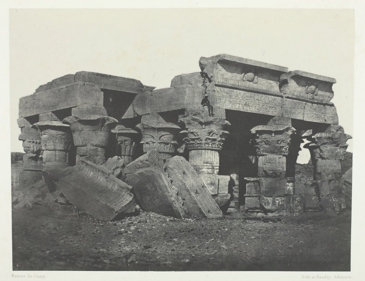 ओम्बोस का मंदिर, ऊपरी मिस्र, 184951, 1852 मुद्रित। द्वारा मैक्सिम डू कैंप