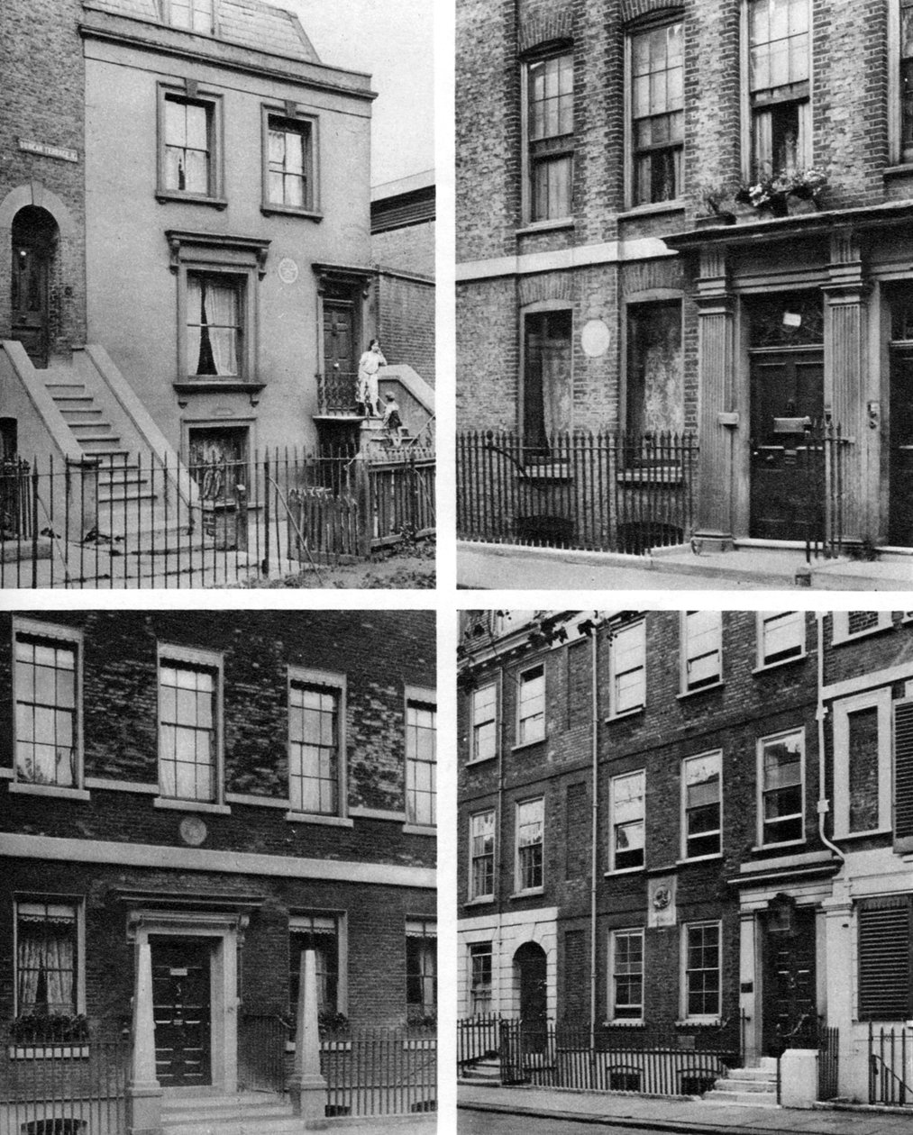 प्रसिद्ध पुरुषों के चार लंदन हाउस, लंदन, 1926-1927। द्वारा McLeish