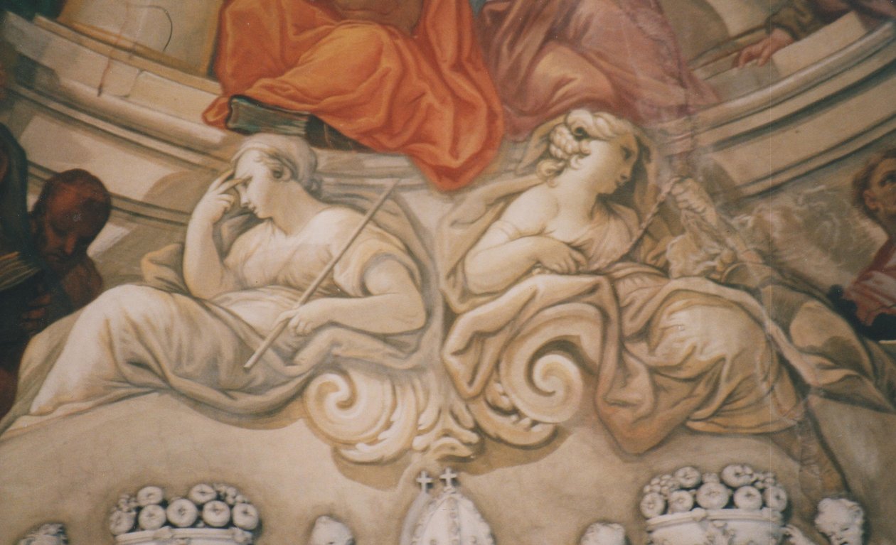 Stiftskirche Banz, सीलिंग फ्रेस्को द्वारा Melchior Steidl