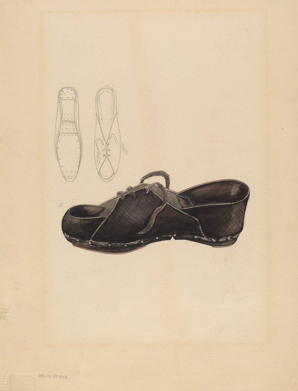 वुमन क्लोग, सी। 1936. द्वारा मेलिता हॉफमैन