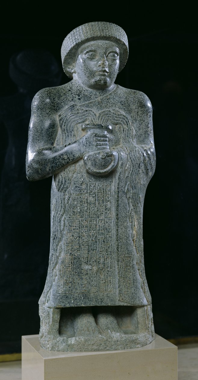 प्रिंस गुडिया की प्रतिमा, c.2150 ईसा पूर्व (डायराइट) द्वारा मेसोपोटेमिया