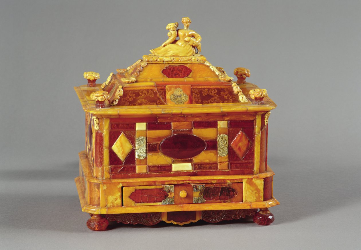 कास्केट, c.1680 (एम्बर) द्वारा मिशेल रेडलिन