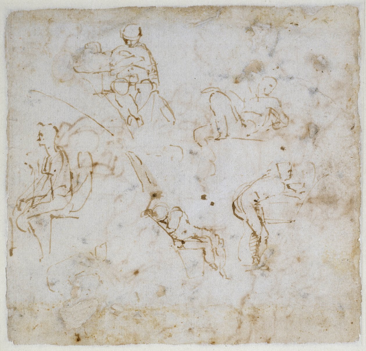चित्रा अध्ययन, c.1511 द्वारा माइकल एंजेलो बुओनारोती