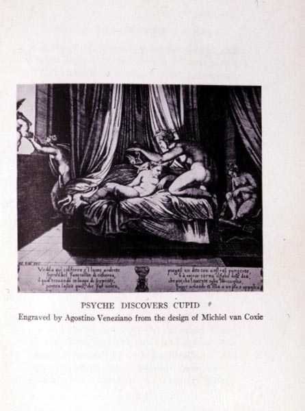 Psyche Discovers कामदेव, Agostino वेनेज़ियानो द्वारा उकेरा गया (1490-1540) द्वारा कॉक्सी या कॉक्सी के बाद मिचियल आई