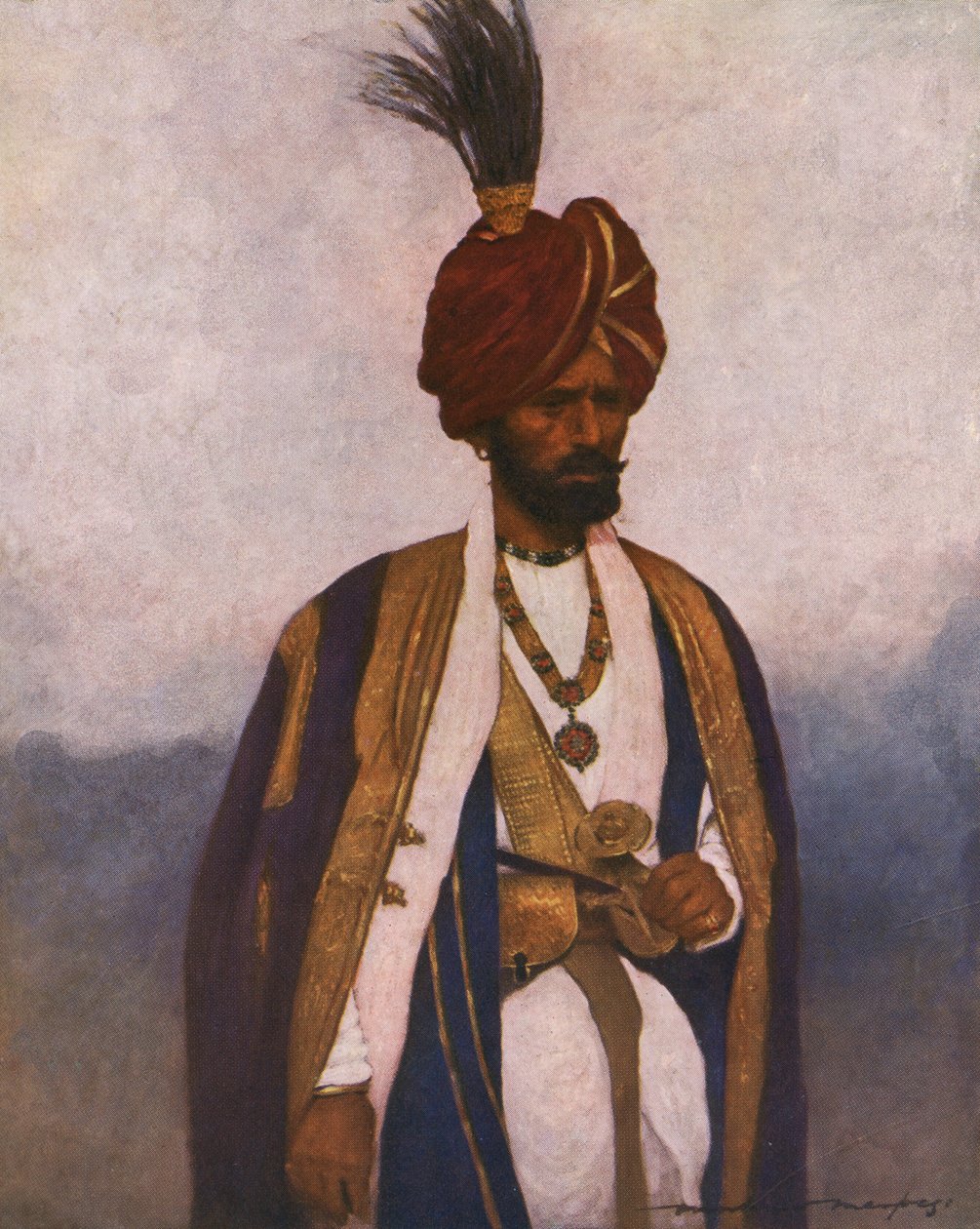 17 वीं डोगरा रेजिमेंट का सोवर - 20 वीं सदी की शुरुआत में द्वारा मोर्टिमर लुडिंगटन मेनप्स
