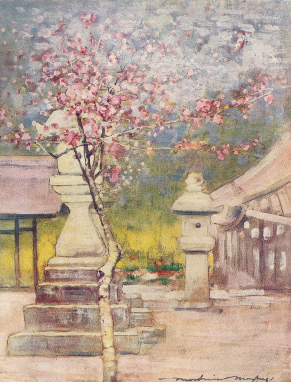 पीच-ब्लॉसम, c1887, 1901 द्वारा मोर्टिमर लुडिंगटन मेनपेस