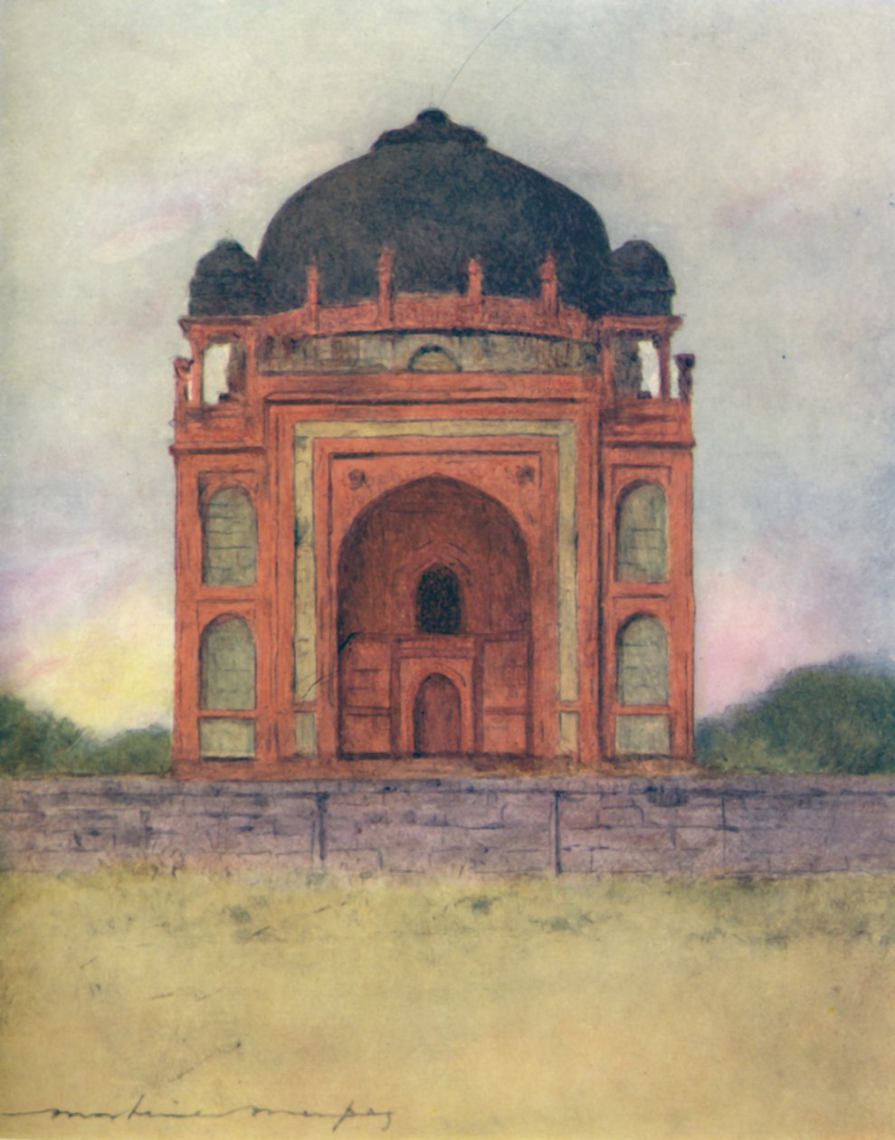 राजा बाबर मकबरा, 1905 द्वारा मोर्टिमर लुडिंगटन मेनप्स