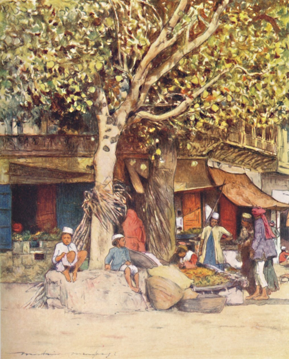 मिड-डे, दिल्ली, 1905 द्वारा मोर्टिमर लुडिंगटन मेनप्स