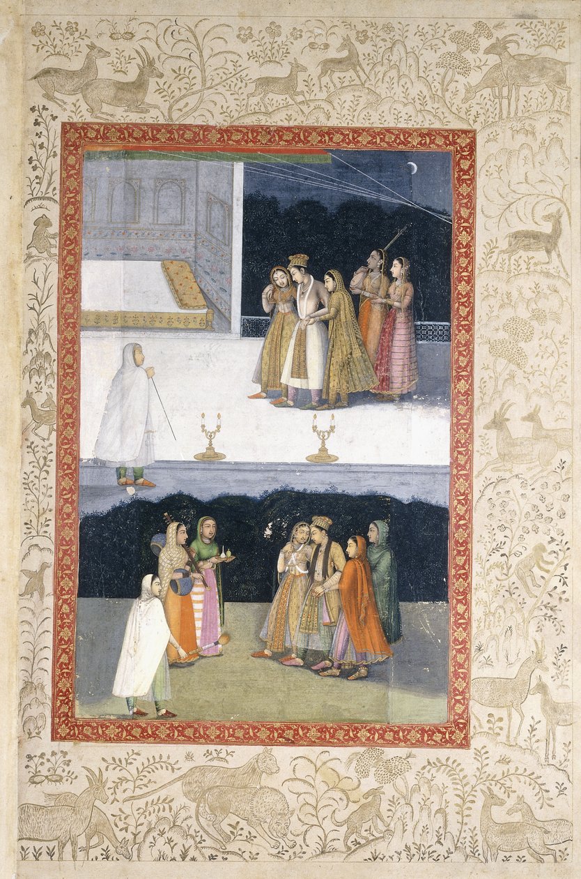 एक थका हुआ युवा, c.1720 द्वारा मुगल स्कूल