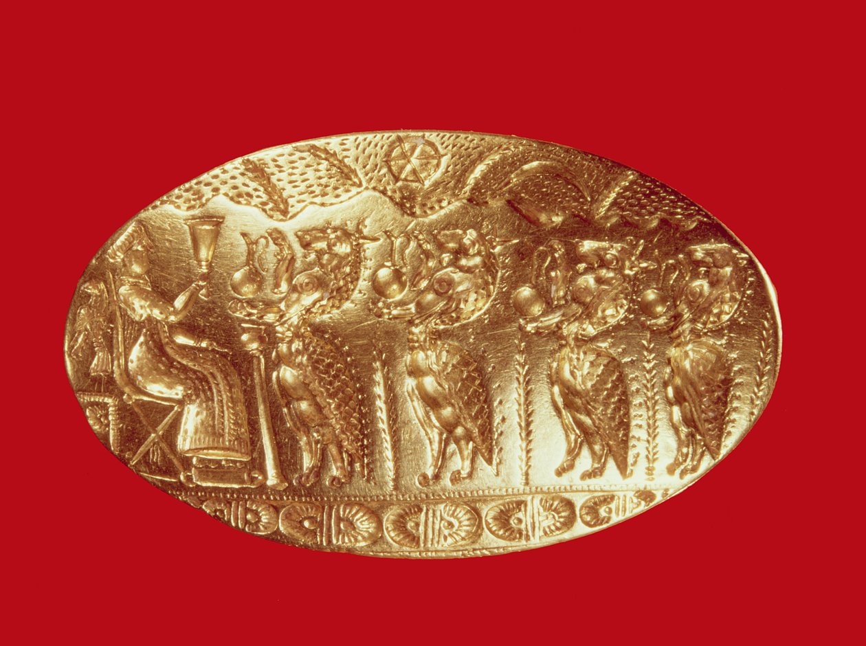 साइन रिंग, टिरिनस (गोल्ड) से द्वारा Mycenaean